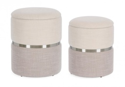 [B0721632] Pouf contenitore radinka 31.5x38, 36x44 grigio