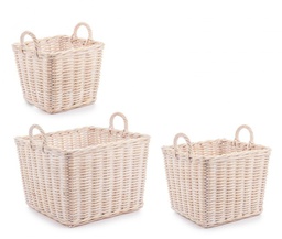 [B0380399] Cesto in legno narra 31x31x28h, 38x38x31h, 48x48x35h
