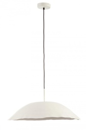[B0828094] Lampadario bianco D.60,5x25h in metallo