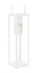 [B0827496] Lampada solare LED bianca 20x20x75h in metallo