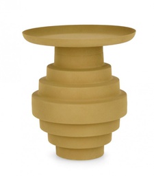 [B0747132] Tavolino senape D.35.5 x 40h in acciaio