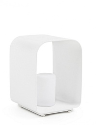 [B0827460] Lampada led bianca 25x26x35h in alluminio