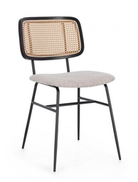 [B0743731] 2x Sedia glenna naturale 45x59x80.5