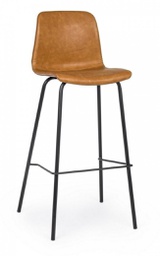 [B0734311] 2x Sgabello bar cuoio vintage 39x44x103,5h