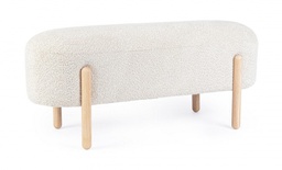 [B0721656] Panca dayla naturale 108x41.5x48 in boucle