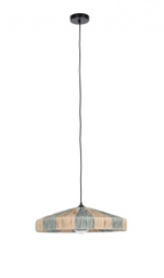 [B0828092] Lampadario naturale azzurro D.50x13h