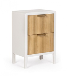 [B0748598] Cassettiera bianco-naturale 40x30x60