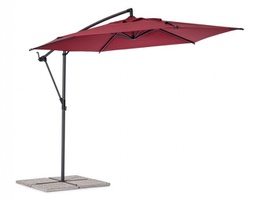 [B0795758] Ombrellone braccio 3m ant-burgundy D.300x248h