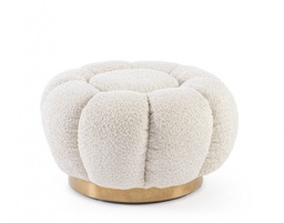 [B0743879] Pouff floreale naturale D.65 x 35 h