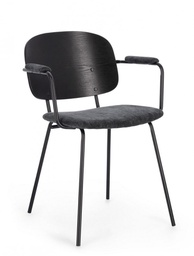 [B0743737] 2x Sedia grigia scura 57x60x80 cm