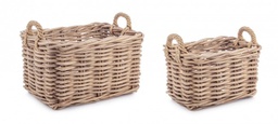 [B0380497] Set di ceste grigie 49x36x30h e 58x43x35h