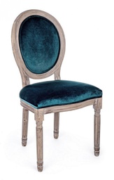 [B0743492] 2x Sedia velluto 48x46x96h