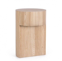 [B0747100] Tavolino naturale D.38 x 58h in legno
