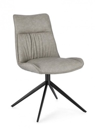 [B0731259] 2x Sedia tortora 50x64x86 h 49 h1 in ecopelle