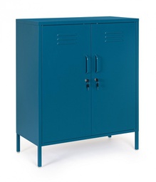 [B0746914] Credenza blu 40x80x101,5h in acciaio