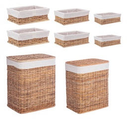 [B0402413] Set di contenitori rettangolari 28x20x10h, 32x24x12h, 36x27x13h, 43x30x53h, 48x36x58h