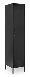 [B0746901] Armadio nero 46x38x185 h in acciaio
