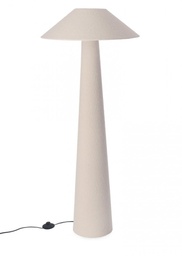 [B0828084] Lampada da terra crema D.50x120h in tessuto