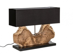 [B0826481] Lampada tavolo Naga nera 60x20x55h
