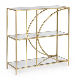 [B0746422] Libreria in vetro 81x31x87 cm