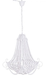 [B0827574] Lampadario corona bianco opaco D.48x71h