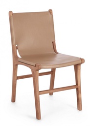 [B0747160] 2x Sedia in pelle 46x59x85h cm