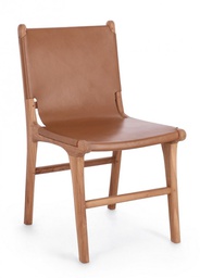 [B0747161] 2x Sedia in pelle 46x59x85h, 45h1