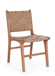 [B0747168] 2x Sedia in pelle 46x59x85h 45h1