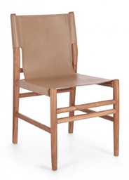 [B0747162] 2x Sedia in pelle 48x58x85x47h