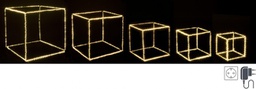 [B0932060] Cubo microled 55x55x55h, 45x45x45h, 35x35x35h, 30x30x30h, 25x25x25h in plastica