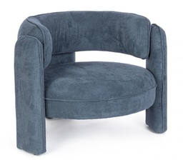 [B0735251] Poltrona Aisha blu 94x88x73 cm