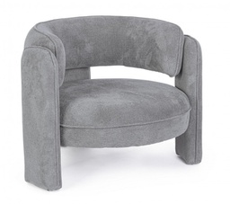 [B0735252] Poltrona Aisha grigio 94x88x73 cm