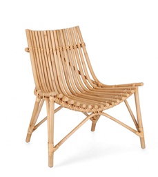 [B0671622] 2x Sedia lounge naturale 77x80x84h