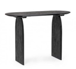 [B0747045] Consolle nera 110x45x76 in legno