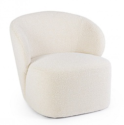 [B0748336] Poltrona Babila 79.5x75.5x72 cm in bouclé