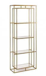 [B0746207] Libreria in vetro 68x28x172.5 cm