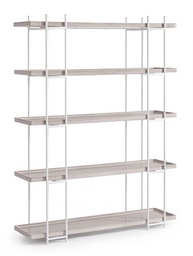[B0747205] Libreria in acciaio 120x32x164 cm