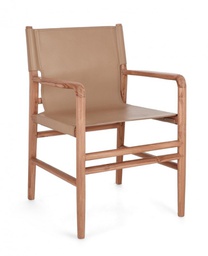 [B0747164] Sedia in pelle 57x58x85h