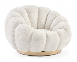 [B0743876] Poltrona girevole floreale 86x62x72 cm