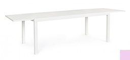 [B0663403] Tavolo alluminio bianco 200x100 cm