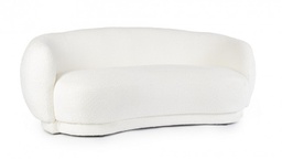 [B0743883] Divano 2 posti bianco 191x93x73x46