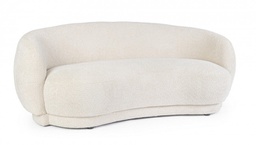 [B0743884] Divano 2 posti 191x93x73 in bouclé naturale