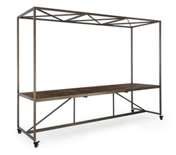 [B0721287] Tavolo espositore legno 301,5x90x210 h