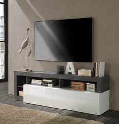 [FZ93396] Porta TV bianco lucido 184x42x58