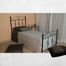 [FZ94562] Letto singolo in ferro battuto 90x202x127