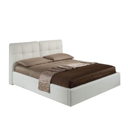 [FZ84755] Letto matrimoniale bianco 182x220x109 cm