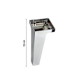 [FZ93809] Piede mobile cromato 12x5,5 cm