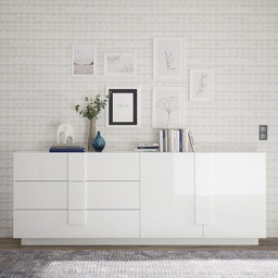 [FZ97170] Madia bianco laccato 241x44x90