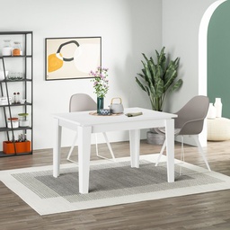 [FZ97904] Tavolo allungabile bianco 120x80 cm