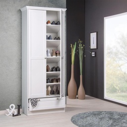 [FZ98984] Armadio scarpiera bianco 80x39x200